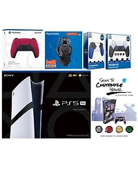 Sony Playstation 5 Pro Bundle with Extra Controller, Plantronics Headset, Trigger Stop Kit