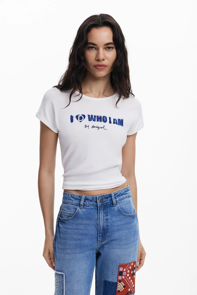 Desigual Women's Straight jeans with patches