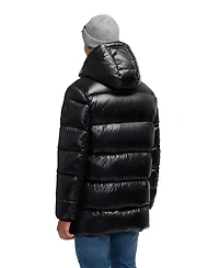 Pajar Men's Dechen Long Channel Quilted Puffer with Detachable Hood