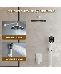 Casainc Pressure-balanced Valve Included All-In-One Kit with Rough In-Valve Thermostatic Shower System
