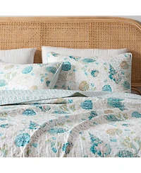 Linery & Co. Coastal Microfiber Quilt Set With Shams