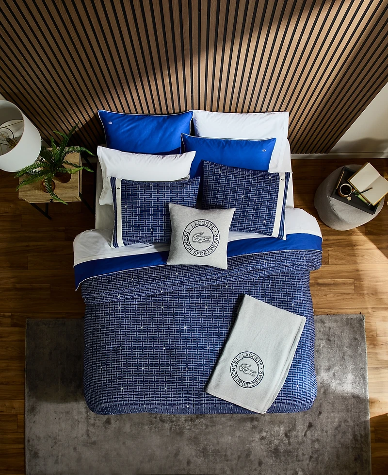 Lacoste Home Heritage Geo Cotton -Pc. Comforter Set