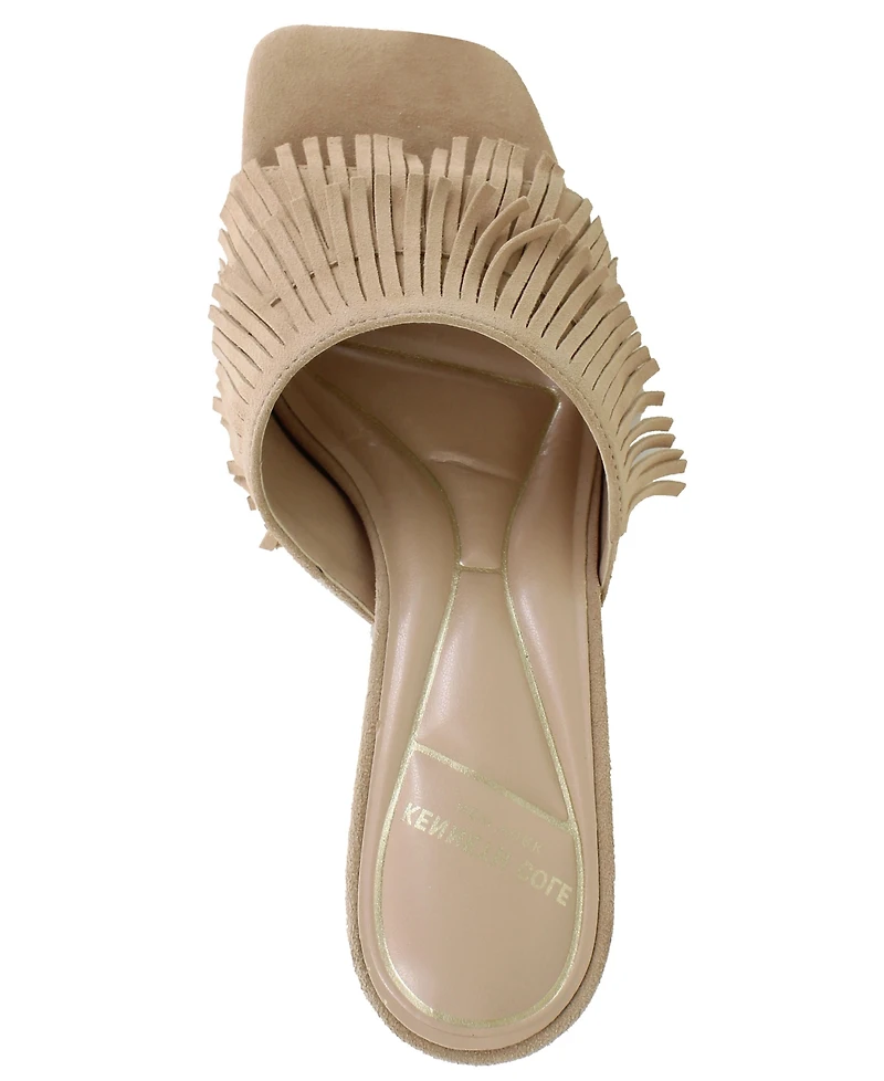 Kenneth Cole New York Women's Darby Fringe Slip On Dress Sandals