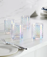 Lenox Tuscany Classics Iridescent Double Old Fashioned Glasses, Set of 4