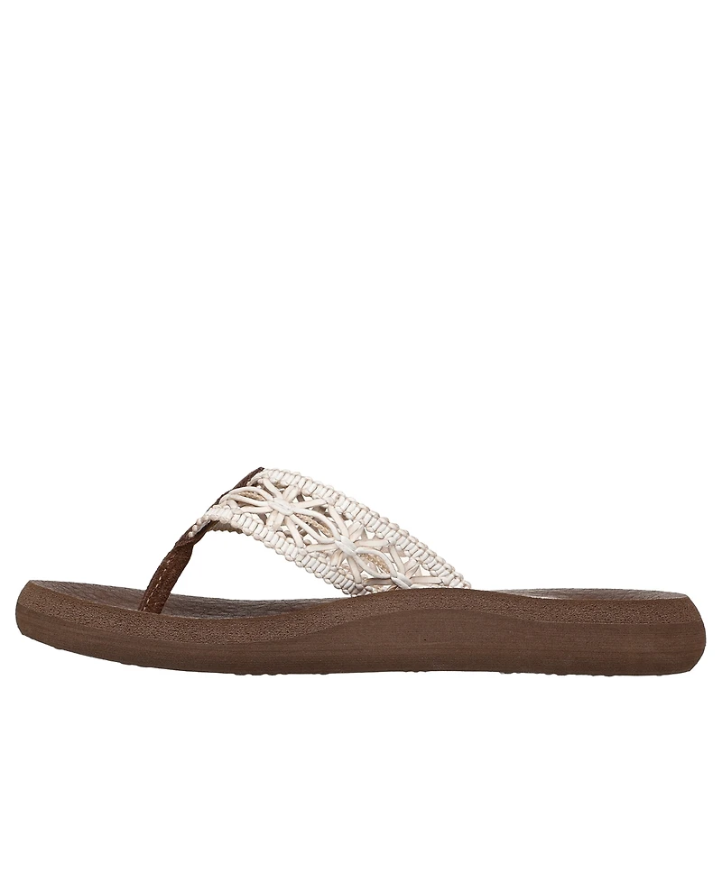 Skechers Women's Relaxed Fit: Asana - Ocean Breezier Flip-Flop Sandals from Finish Line