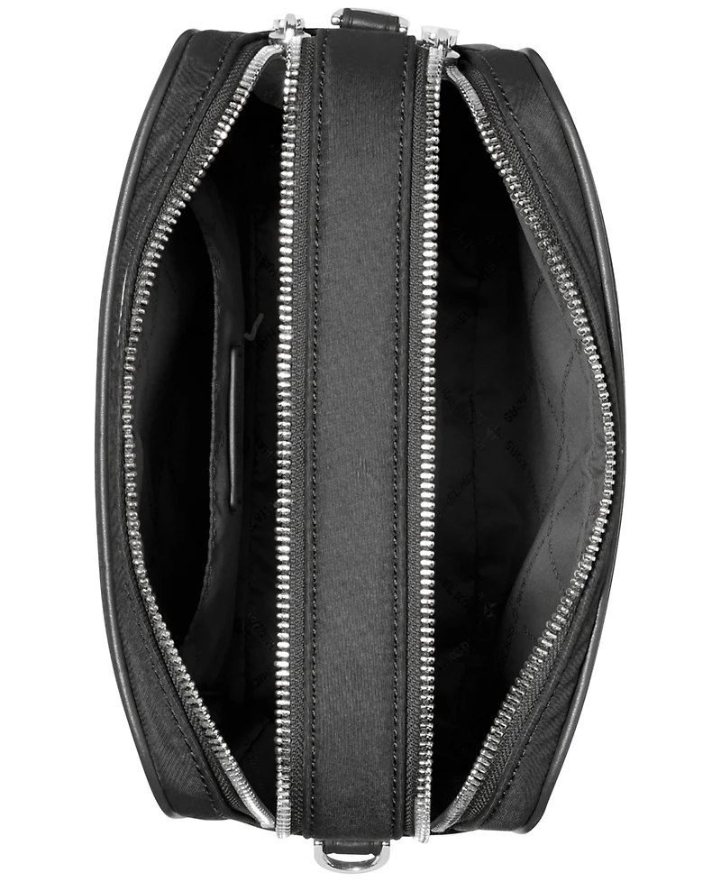 Michael Michael Kors Bryant Medium Double Zip Chain Camera Nylon Crossbody