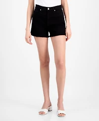 7 For All Mankind Women's High-Rise Frayed Denim Shorts