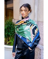 Jessie Zhao New York Double Sided Wool Silk Scarf Of Imagination