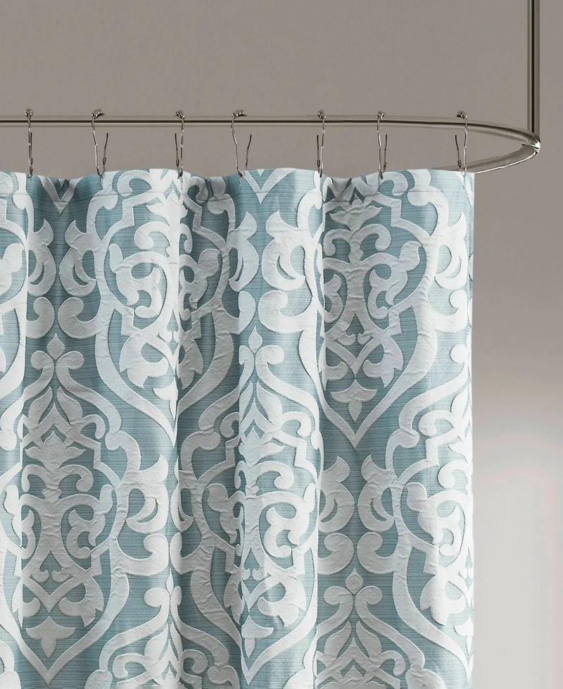 Madison Park Odette Jacquard Shower Curtain, 72" x