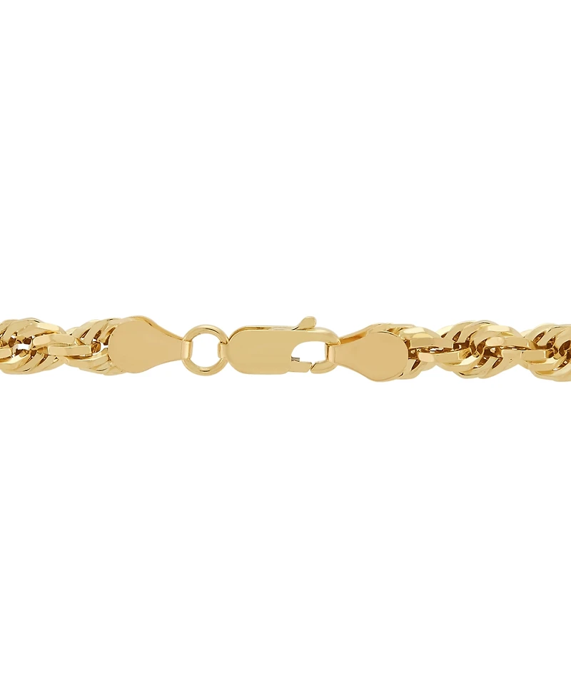 Lightweight Rope Chain Necklace (5.5mm) in 10k Yellow Gold, 22"