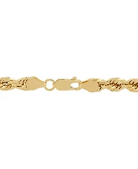 Lightweight Rope Chain Necklace (5.5mm) in 10k Yellow Gold, 22"