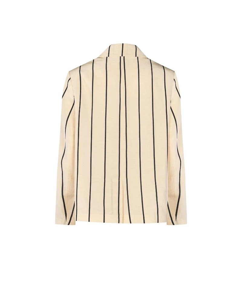 Pcfg Men's Free Heaven Kutnia Striped Oversized Blazer