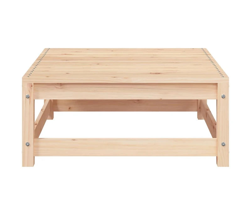 vidaXL Patio Footstool 27.6"x27.6"x11.8" Solid Pinewood