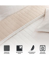 Linery & Co. Two-Tone Microfiber Quilt Set With Shams