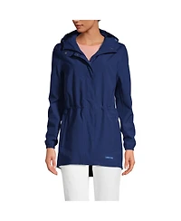 Lands' End Women's Tall Squall Packable Waterproof Raincoat
