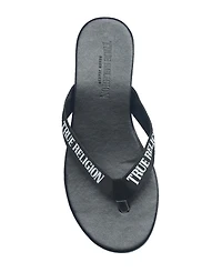 True Religion Ladies Doja Logo Thong Sandal