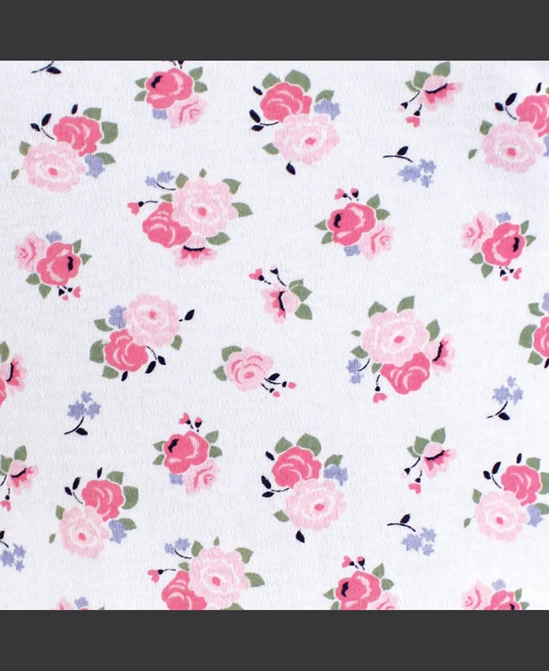 Luvable Friends Baby Girls 6Pk Long Sleeve Bodysuits