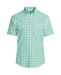 Lands' End Big & Tall Short Sleeve Essential Lightweight Poplin