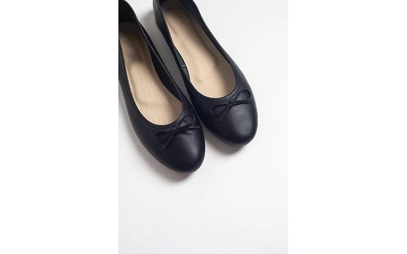 Florence Leather Ballerina Flats