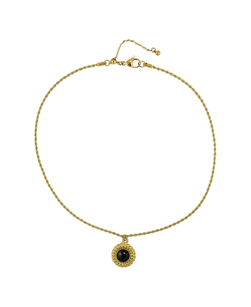 Jules Black Agate / Gold