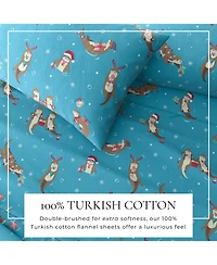 Linery & Co. 100% Turkish Cotton Winter Flannel Sheet Set