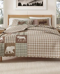 Linery & Co. Rustic Woodland Reversible Microfiber Quilt Set with Shams