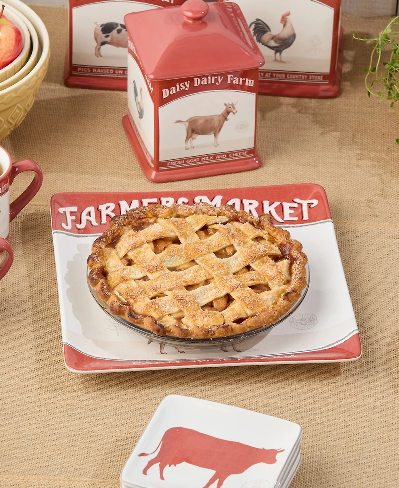 Certified International Vintage Farm Square Platter
