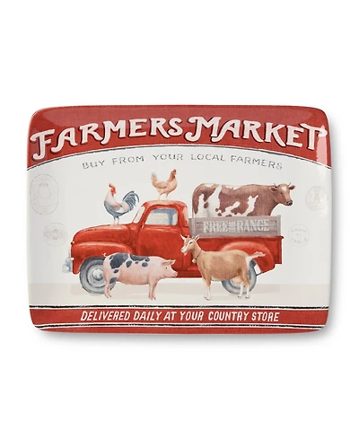 Certified International Vintage Farm Rectangular Platter