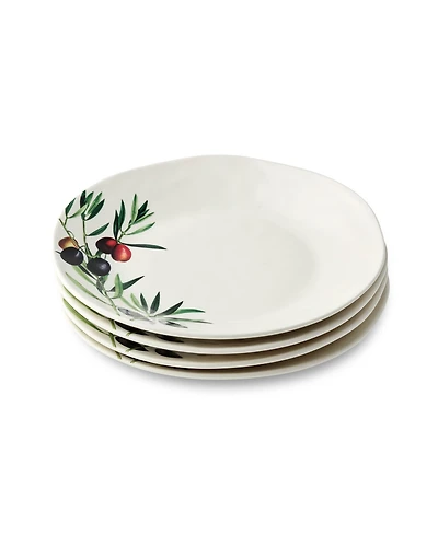 Certified International Olivia Salad Plates, Set of 4, Service for 4