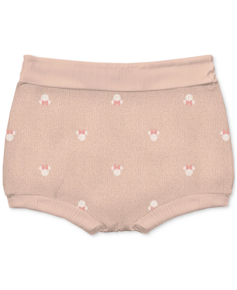 Disney Baby Girls Minnie Mouse Terry Hoodie & Shorts, 2 Piece Set