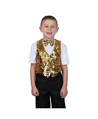 Sequin Vest with Bowtie