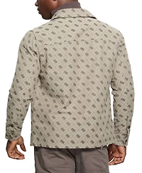 Guess Men's Monogram Long-Sleeve Shacket
