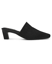 Anne Klein Women's Sianna Knit Block Heel Mules