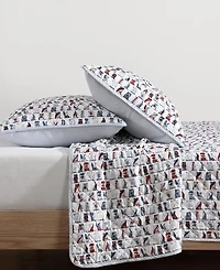 Tommy Hilfiger Boating Flags Cotton Reversible 3-Pc. Quilt Set