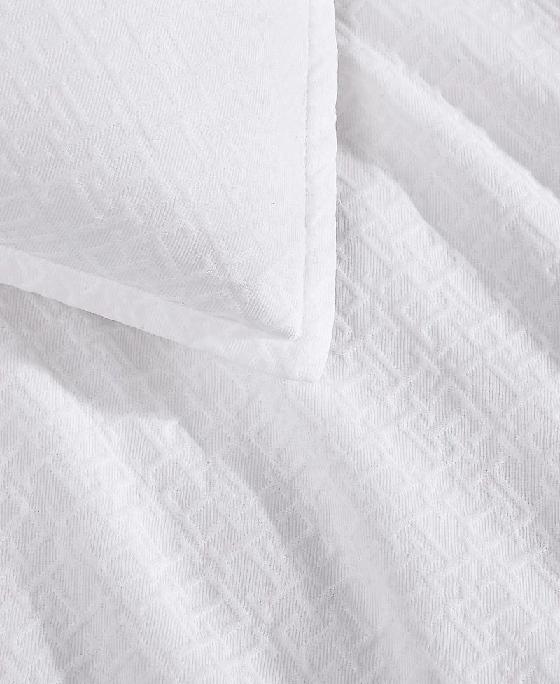 Tommy Hilfiger Monogram Matelasse 3-Pc. Duvet Cover Set, Full/Queen
