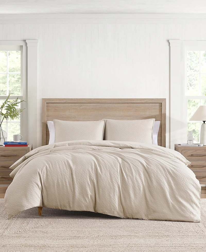 Tommy Hilfiger Monogram Matelasse 3-Pc. Comforter Set