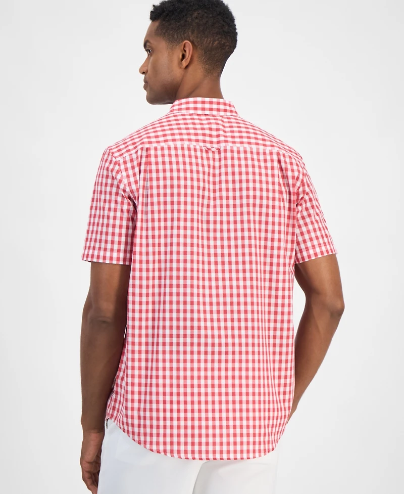 Club Room Men's Woven Gingham Shirt, Exclusively at Macy's