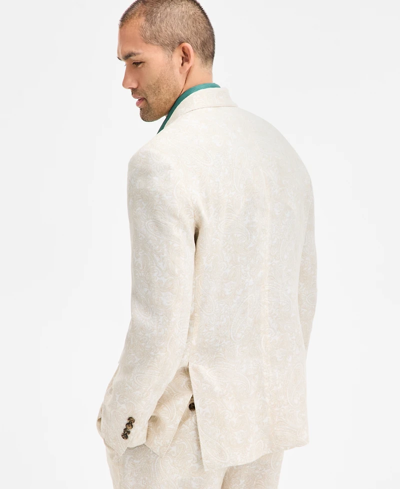 Club Room Men's Linen Paisley Blazer, Exclusively at Macy's