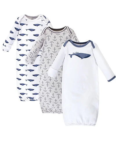 Touched by Nature Baby Boys Soft Natural Cotton Sleep Gowns