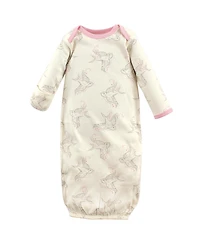 Touched by Nature Baby Girls Natural Cotton Gowns