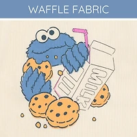 Sesame Street Little Boys Cookie Monster Waffle Knit T-Shirt and Shorts Outfit Set