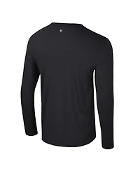 Colosseum Men's Black Michigan State Spartans Color Pop Active Blend 2-Hit Long Sleeve T-Shirt