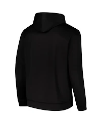 Colosseum Men's Black Grambling Tigers Blackout 3.0 Pullover Hoodie