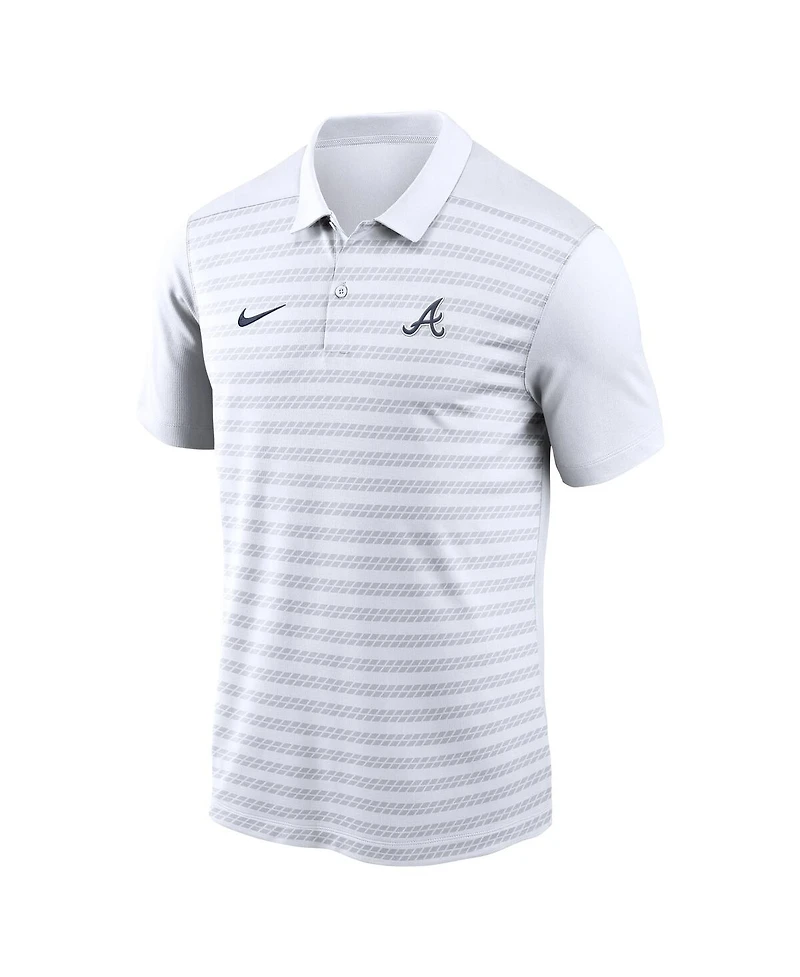 Nike Men's White Atlanta Braves Authentic Collection Victory Performance Polo Shirt