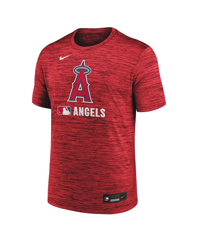 Nike Men's Red Los Angeles Angels Authentic Collection Velocity Performance Practice T-Shirt