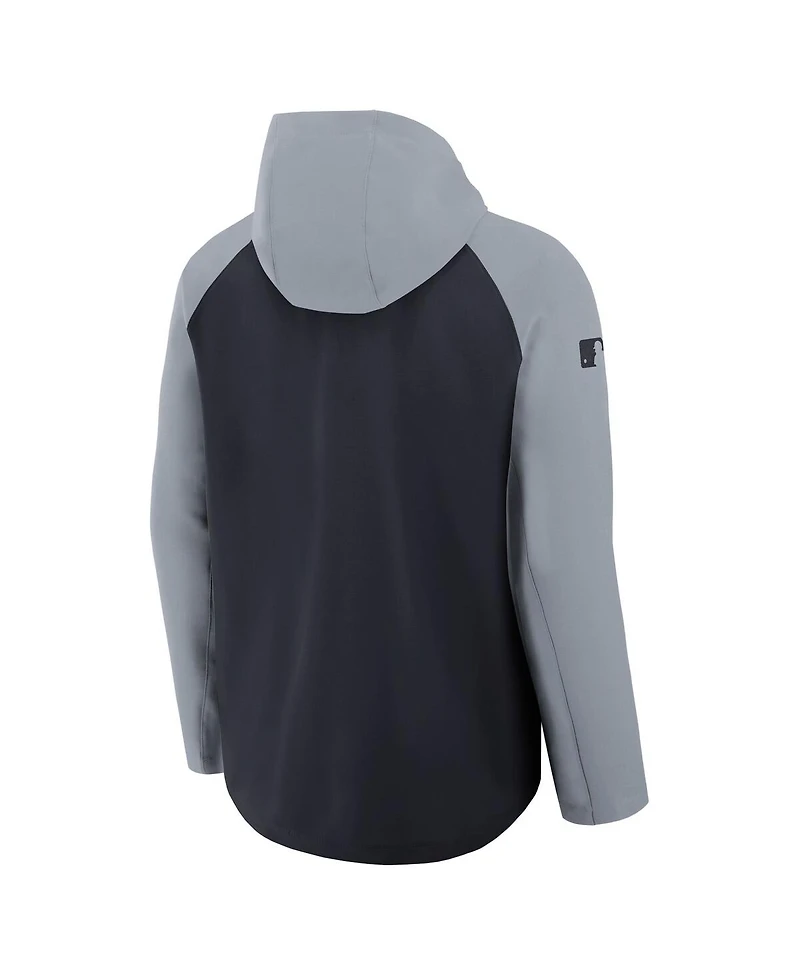 Nike Men's /Navy Detroit Tigers Authentic Collection Raglan Performance Full-Zip Jacket