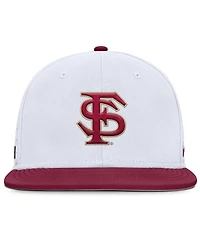 Nike Men's White Florida State Seminoles On-Field Dugout True Performance Fitted Hat