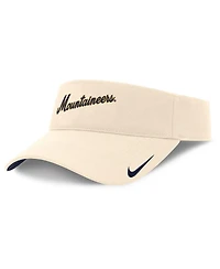 Nike Men's Natural West Virginia Mountaineers Primetime Ace Adjustable Visor Hat