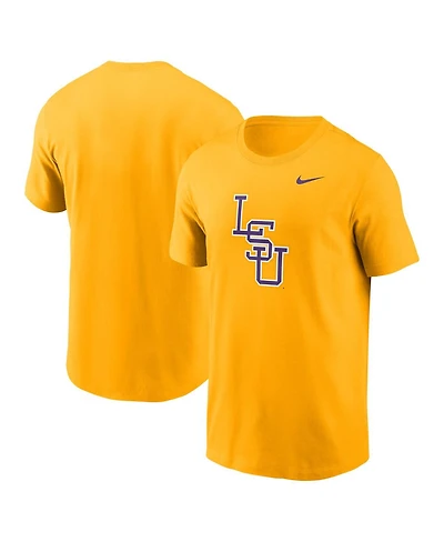 Nike Men's Gold Lsu Tigers Baseball Logo T-Shirt