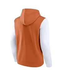 Fanatics Men's Texas Orange/White Texas Longhorns Outline Pullover Hoodie